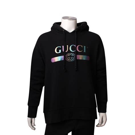 basicblack gucci hoodie|Gucci oversized hoodie.